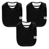 Giggly Goose 3-Pack Baby Bibs front view highlights soft cotton for delicate skin and comfort