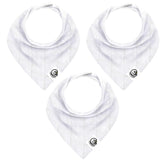 Giggly Goose 3pack baby bibs – front view shows soft cotton and cute design for mealtime.