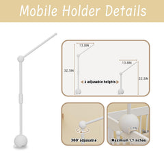 GIJIR 360-degree rotation demonstrates versatile positioning for baby’s view.