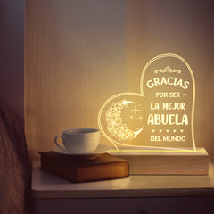 GiltGlimmer Abuela night light brightens Christmas and birthday gatherings with a warm glow.