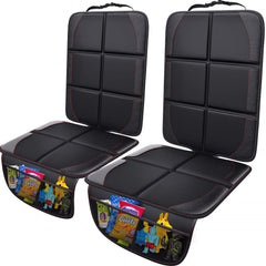 Gimars car seat protector non-slip bottom keeps cover steady on leather seats