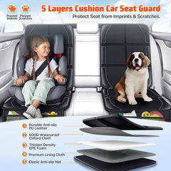 Gimars XL waterproof 600D fabric car seat cover keeps upholstery clean during spills.