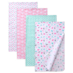 Gina Era Cotton Flannel Receiving Blankets packaging shows gift-ready presentation.