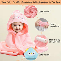 GINUMWA brown deer hooded towel design adds playful bath-time charm