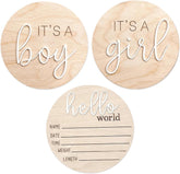 Giococo baby announcement sign boy – gender reveal decor for nursery