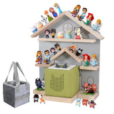 Givilio Tonie Shelf grey wall-mount keeps Toniebox accessories neatly organized with secure magnets.