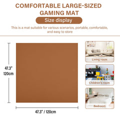 Givjoy play mat with thick padding provides soft cushioning for crawling and tumbles.
