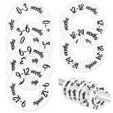 Gjinxi baby closet dividers show six sizes from newborn to toddler for quick outfit picks.