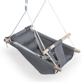 Gladswing baby swing canvas hammock provides soft support during naps