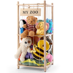 GLDZI stuffed animal storage zoo vertical design keeps plush toys organized and accessible