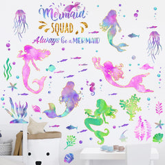 Glenmal Mermaid Wall Decal Two Sheets transform walls with whimsy.
