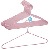 GlikCeil fabric wrapped hanger pink stripes for snag-free closet organization and gentle garment support.