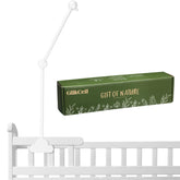 GlikCeil wooden crib mobile arm cloud design angle-adjustable for baby's visual engagement