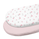 GLLQUEN BABY bassinet sheets 2-pack packaging ready for nursery use.
