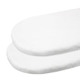 GLLQUEN BABY bassinet sheets organic cotton close-up, breathable and gentle for delicate skin.