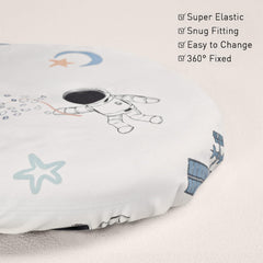 GLLQUEN BABY machine-washable bassinet sheets simplify quick changes.