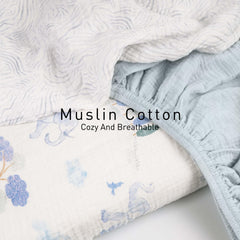 Gllquen Baby bassinet sheets elastic-fit details ensure snug secure fit across shapes.