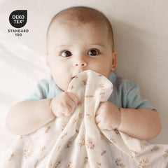 GLLQUEN BABY muslin-squares-70x70-closeup shows breathable texture