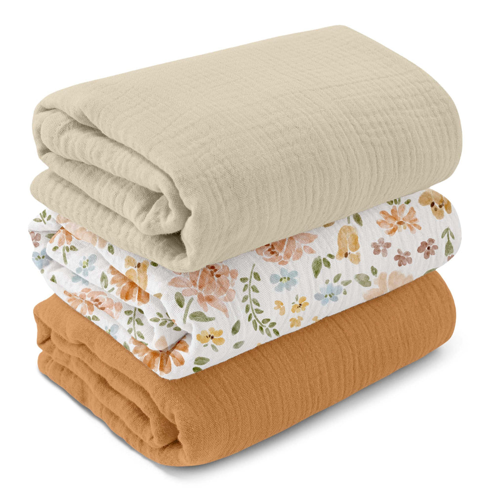 GLLQUEN BABY muslin swaddle soft-breathable fabric for newborn comfort