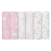 GLLQUEN BABY receiving blanket set in 70x70 offers gentle bamboo-viscose softness for sensitive skin.