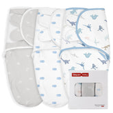 GLLQUEN BABY 3-pack swaddle packshot demonstrates easy, secure wrapping for newborn sleep.