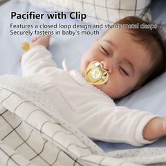 GLOGLOW pacifier with anti-dust cover, keeps the nipple clean on the go.