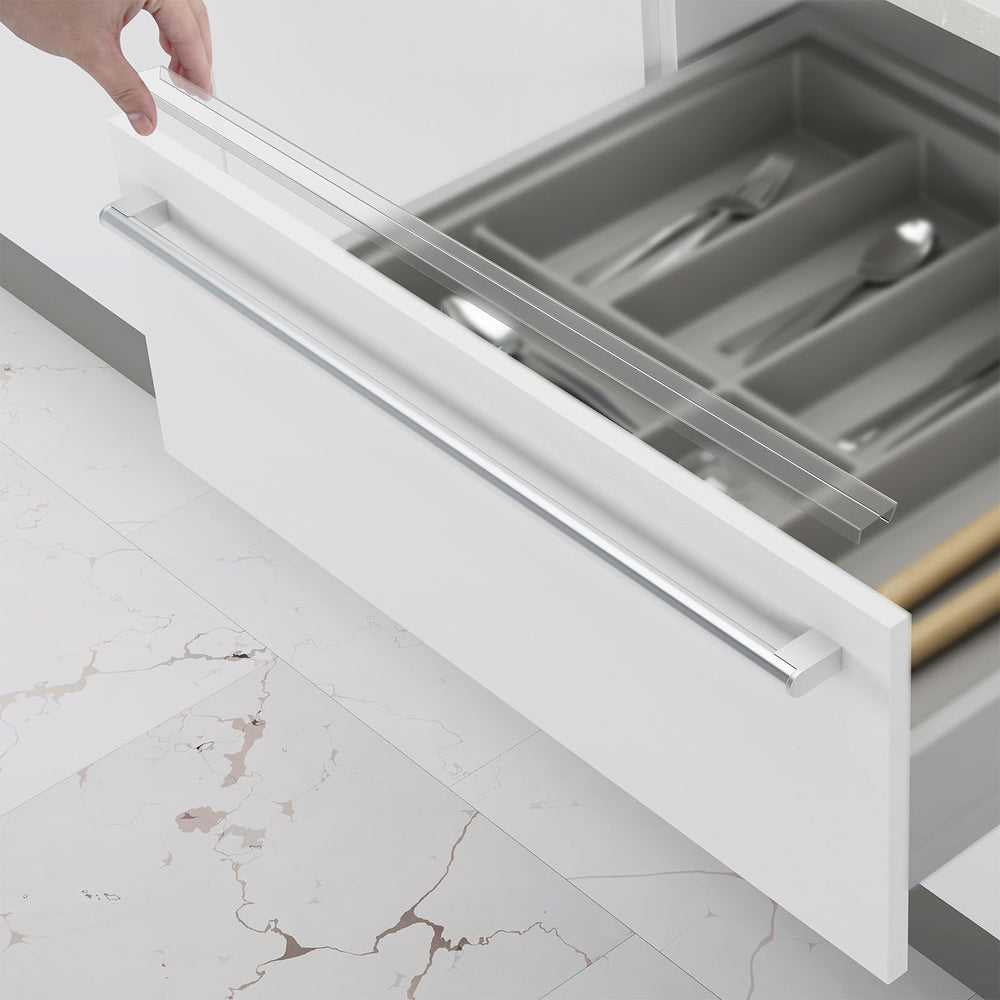 Glosaie cabinet edge protector 18in provides invisible corner protection.