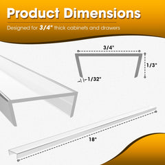 Glosaie edge guard protects cabinet edges and stool rails discreetly.