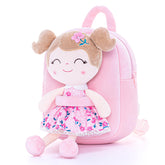 Gloveleya toddler backpack Sakura front view showcases plush charm for everyday use.