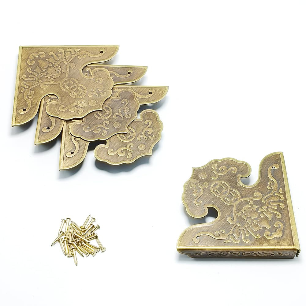 glrovazas brass corner guard 66mm-66mm-11mm durable corner protection for boxes
