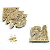 glrovazas brass corner guard 66mm-66mm-11mm durable corner protection for boxes