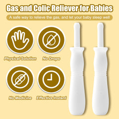 GMOHOUD baby-relief-application demonstrates easy administration for gentle gas relief