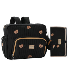 GOBABYMART diaper bag backpack with open compartments for organized baby gear on trips.