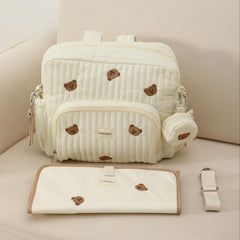 GOBABYMART diaper bag backpack with stroller attachment straps for hands-free travel.