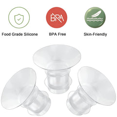 GOCROWEEN 21mm insert, BPA-free silicone, sterilizable for safe reuse.