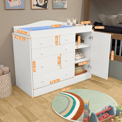 GOFEI drawer storage closeup showing smooth sliding rails.