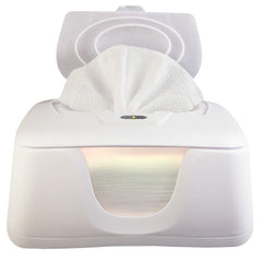 GOGO Pure baby wipe warmer front view showing compact design for nighttime changes