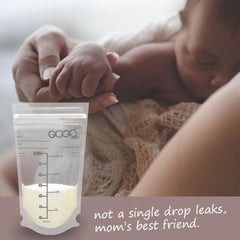 GOGO pure gamma-ray pre-sterilized bags ensure clean, ready-to-use milk storage.