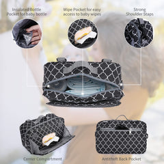 GOGOSO small diaper bag wipe pocket for quick diaper changes on the go