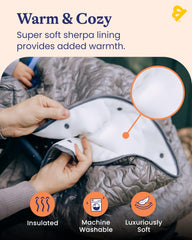 Goldbug baby blanket stroller-use snug over seat for strolls.
