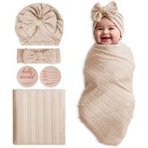 Golener baby swaddle set newborn blanket—soft, breathable fabric for secure sleep.