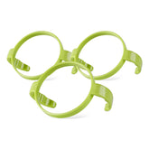GOLOHO green 3-pack bottle handle compatible with 5oz and 8oz Comotomo bottles for easy grip