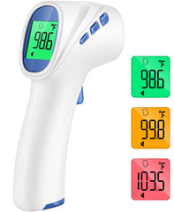 GoodBaby forehead thermometer front view for quick home fever checks.