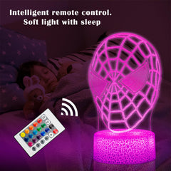 GOODDEYUN 3D Night Light panel reveals vivid 3D illusion for playful kid decor.