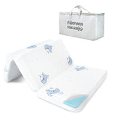 GOODFINDS trifold pack-n-play mattress cover with breathable skin-friendly fabric for gentle baby naps.