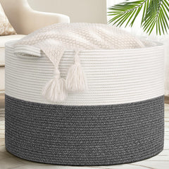 Goodpick 115L blanket basket side view—ample storage for blankets and plush toys.