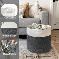 Goodpick Baby Storage Basket in nursery reflects stylish, neutral design fitting various room styles