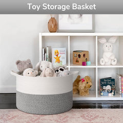Goodpick cotton rope basket offers a soft-touch storage option for kids.