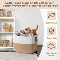 Goodpick labeled storage basket helps identify contents at a glance.