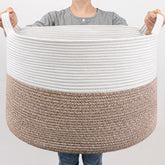 Goodpick large storage basket front view shows 83L capacity for dorm organization